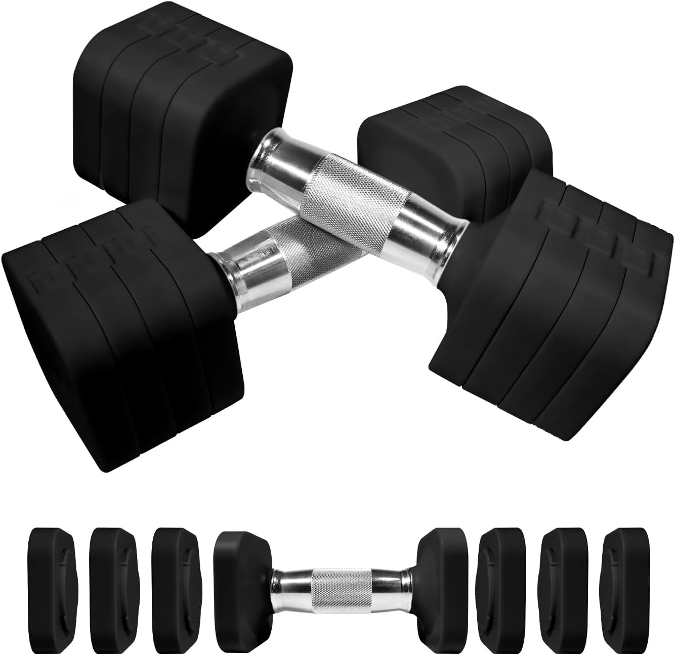 Verstelbare Dumbbellset 10 kg 4-in-1 met Korting