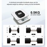 Verstelbare Dumbbellset 10 kg 4-in-1 met Korting