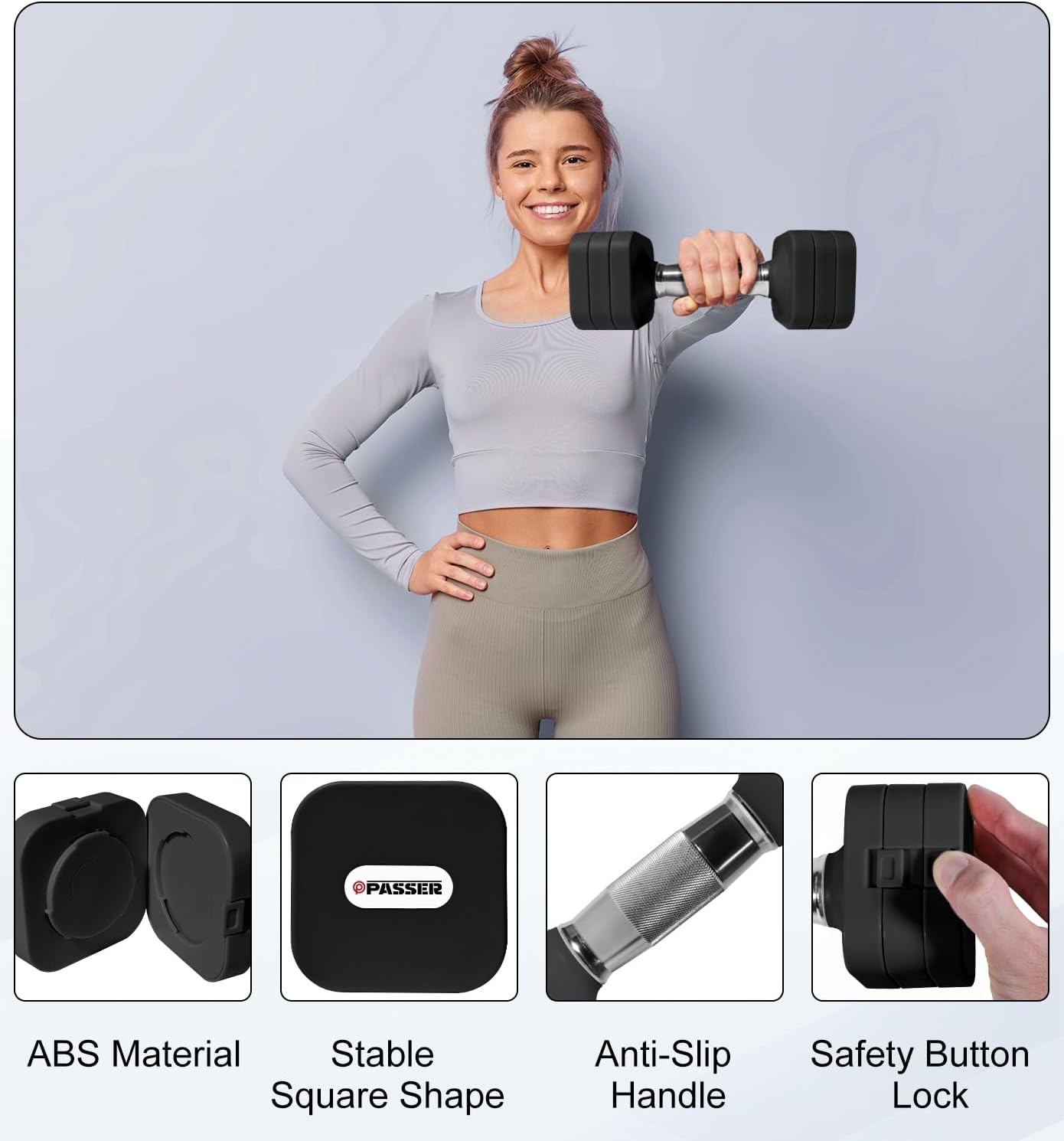 Verstelbare Dumbbellset 10 kg 4-in-1 met Korting