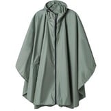 Grasgroene Regenponcho Dames - Universele Maat met Capuchon