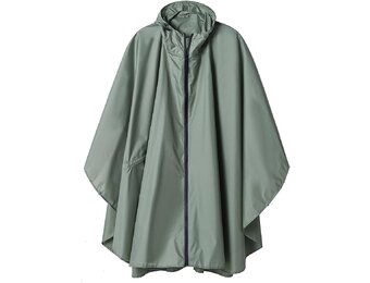 Waterdichte Regenponcho Dames - Grasgroen | 30% Korting