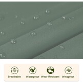 Grasgroene Regenponcho Dames - Universele Maat met Capuchon