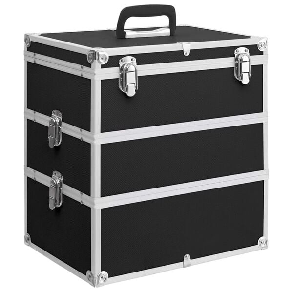 Zwarte Make-up Koffer 37x24x40 cm (29% korting)