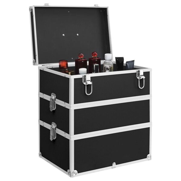 Zwarte Make-up Koffer 37x24x40 cm (29% korting)