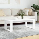 vidaXL Salontafel Bewerkt Hout Wit 102x50x35 cm - 33% Korting