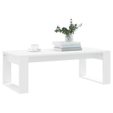 vidaXL Salontafel Bewerkt Hout Wit 102x50x35 cm - 33% Korting