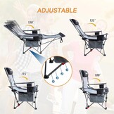 Set van 2 Campingstoelen: Opvouwbaar met Voetensteun & Korting!