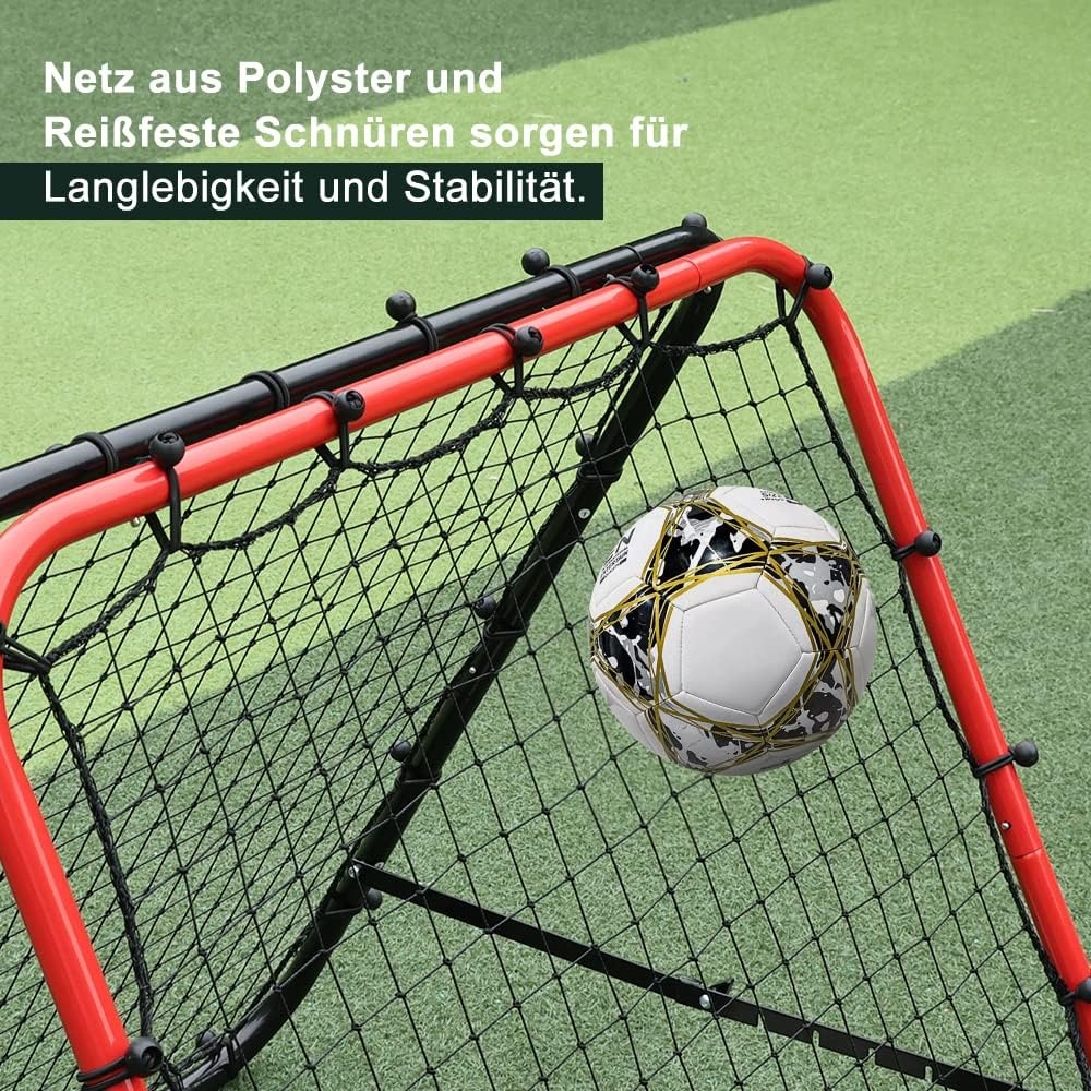 Verstelbaar Voetbaldoel Rebounder 100x100 cm, 29% Korting