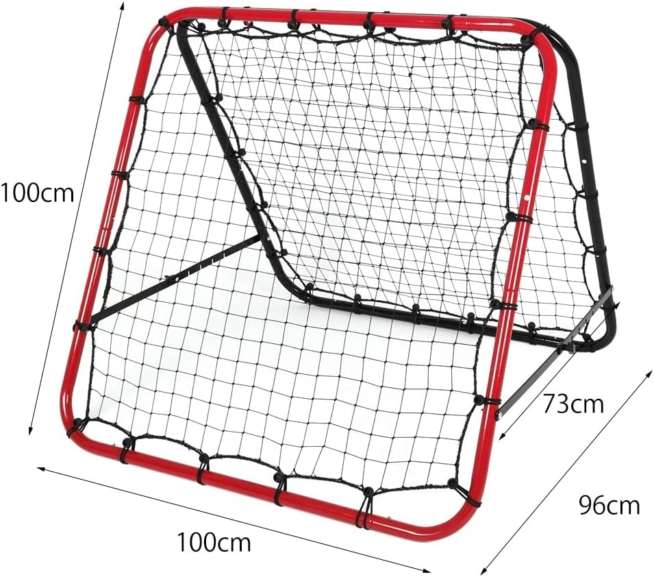 Verstelbaar Voetbaldoel Rebounder 100x100 cm, 29% Korting
