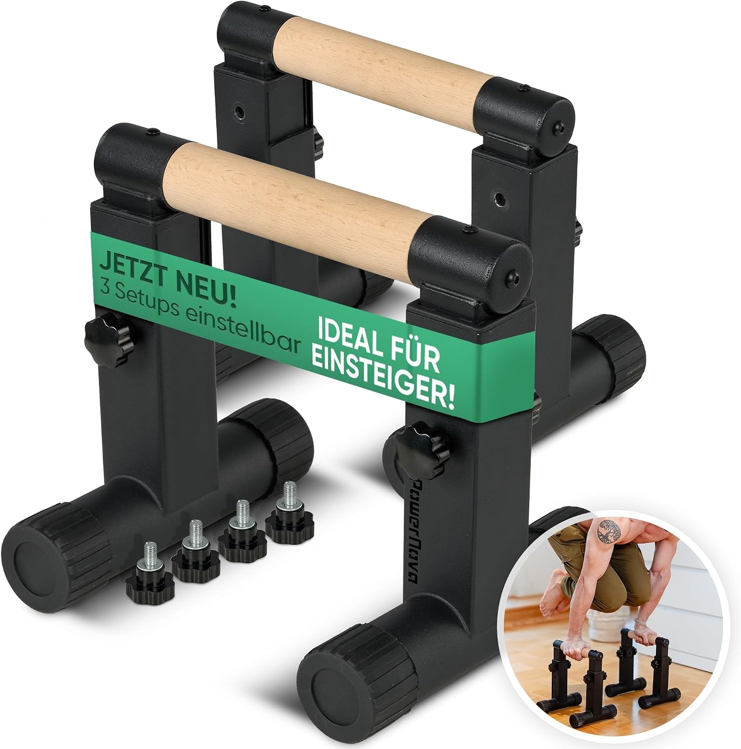 Instelbare Push-up Beugels: 3-in-1 voor Calisthenics & Handstand (34% Korting)