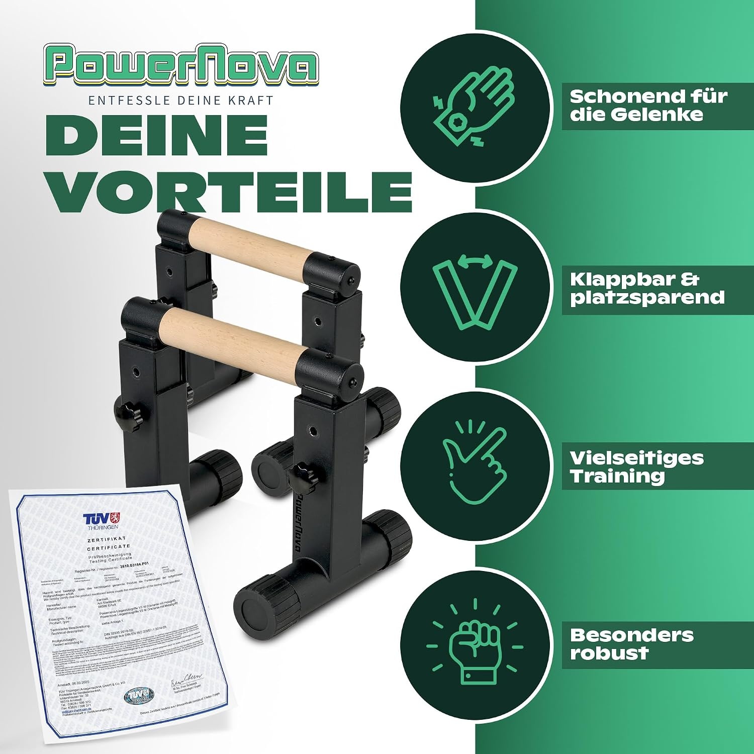 Instelbare Push-up Beugels: 3-in-1 voor Calisthenics & Handstand (34% Korting)