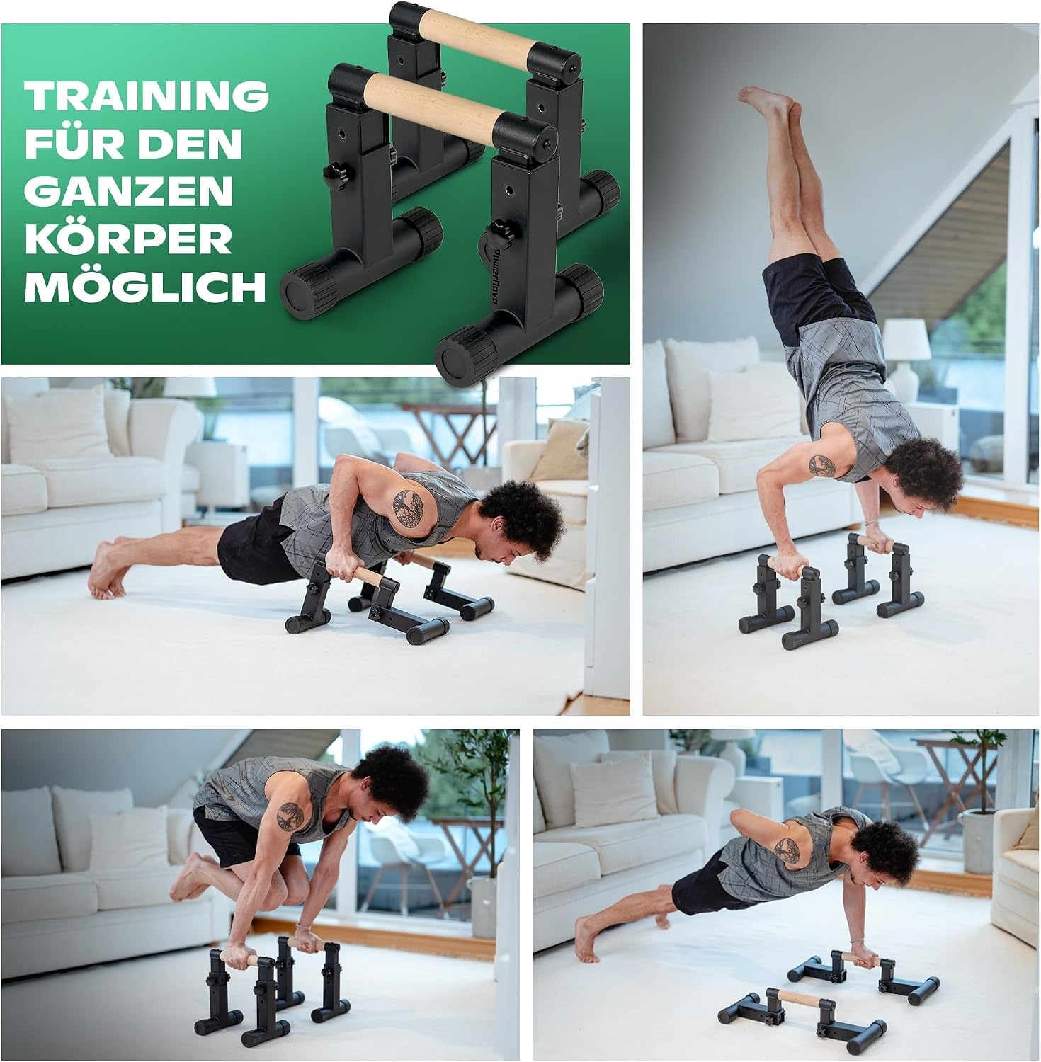 Instelbare Push-up Beugels: 3-in-1 voor Calisthenics & Handstand (34% Korting)
