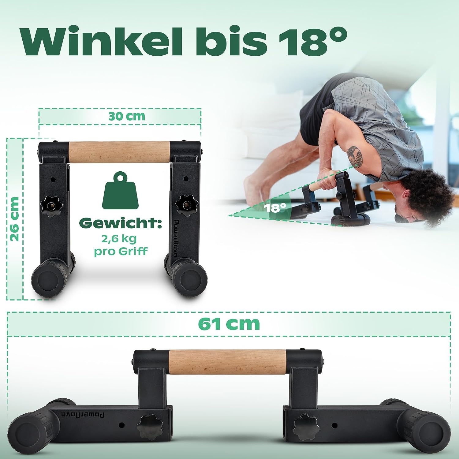 Instelbare Push-up Beugels: 3-in-1 voor Calisthenics & Handstand (34% Korting)