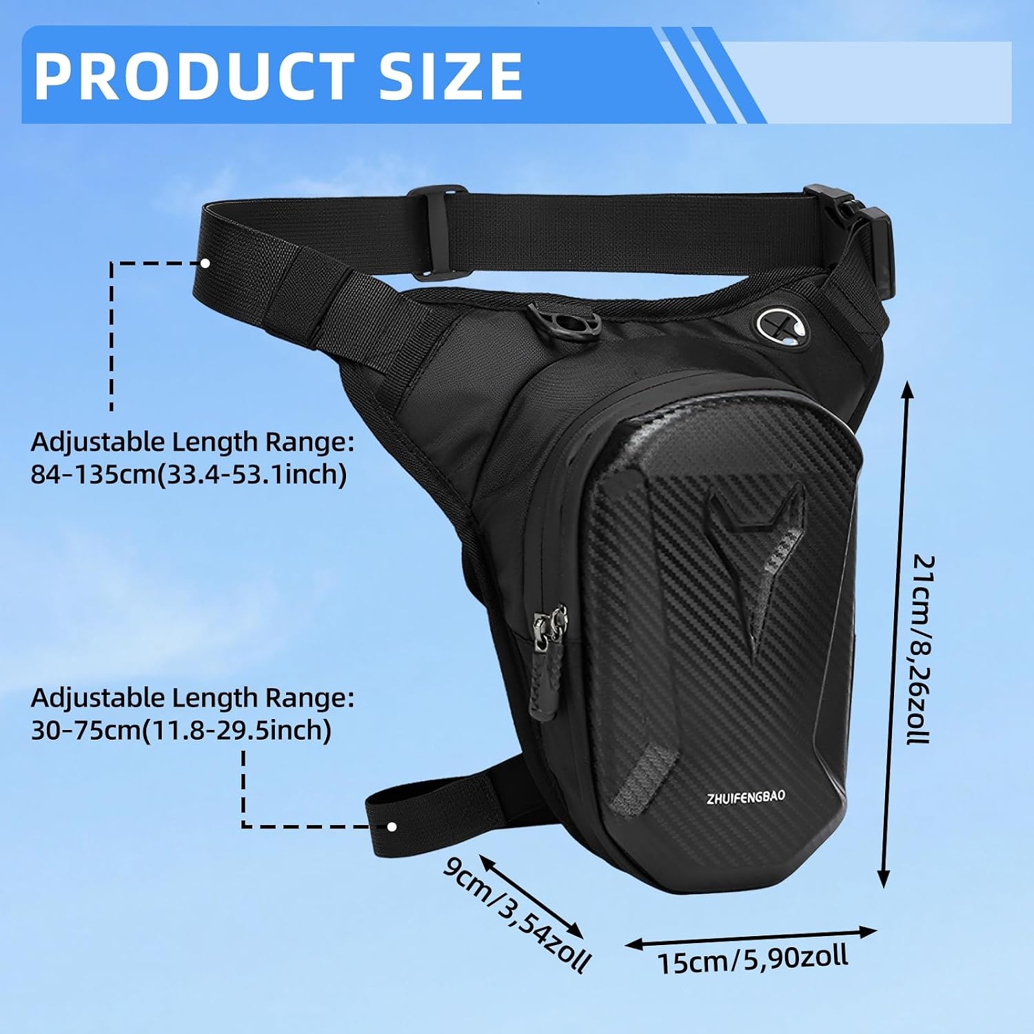 Waterproof Motor Been- & Heuptas (Zwart, 27% Korting)