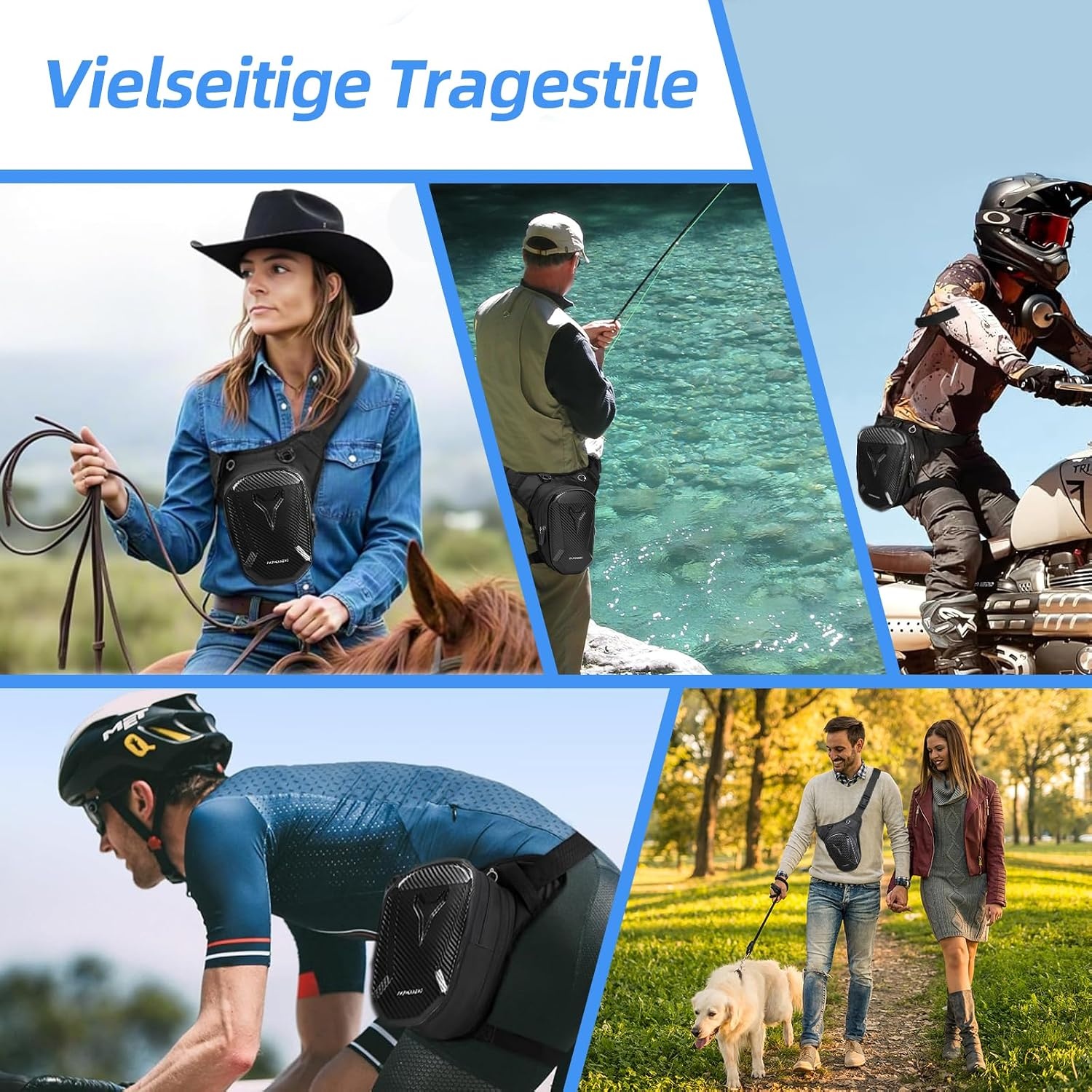 Waterproof Motor Been- & Heuptas (Zwart, 27% Korting)