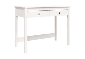 Wit Grenenhouten Bureau met Lades - 100x50x78 cm - 34% Korting