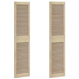 vidaXL Kastdeuren Grenenhout 2 Stuks Bruin - 34% Korting