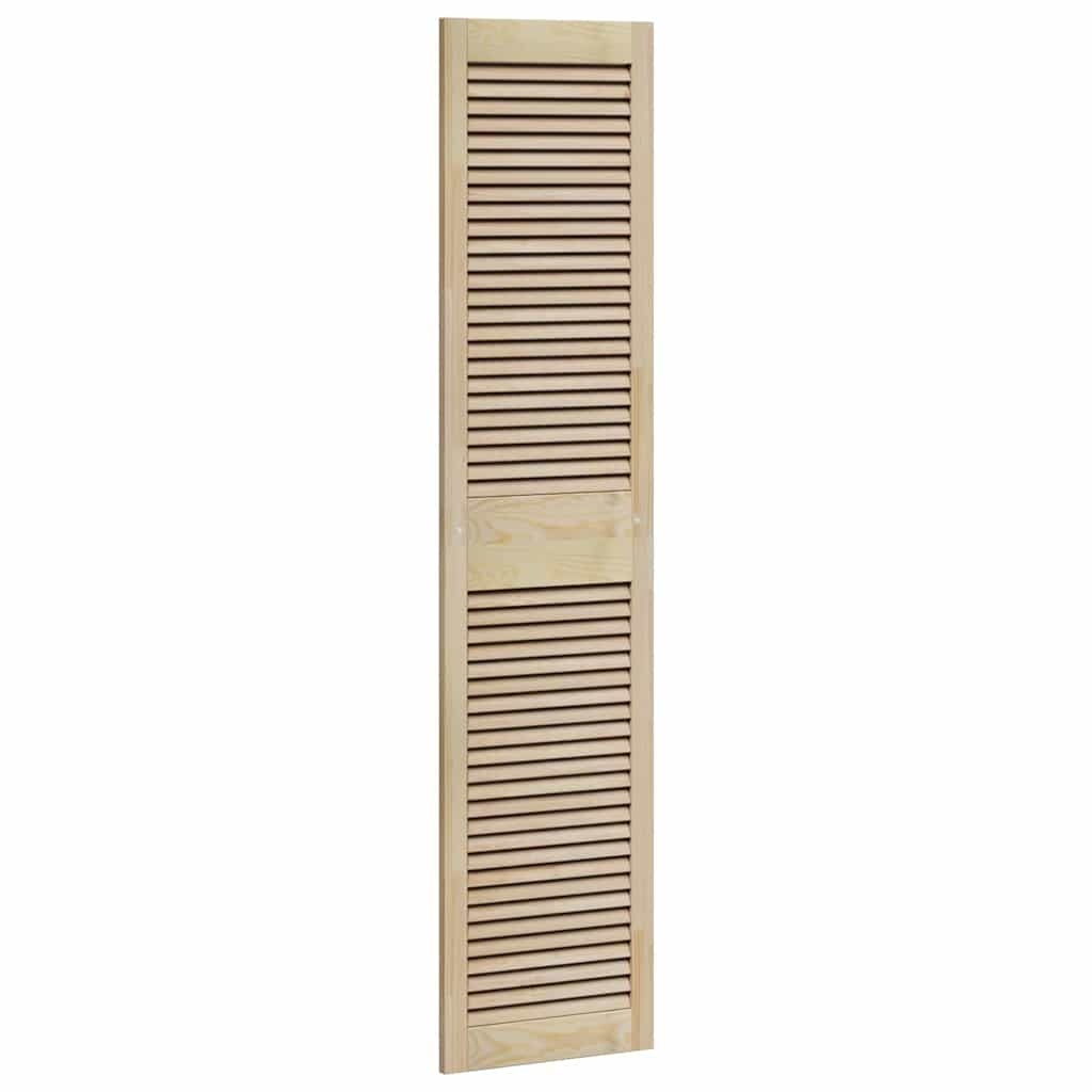 vidaXL Kastdeuren Grenenhout 2 Stuks Bruin - 34% Korting
