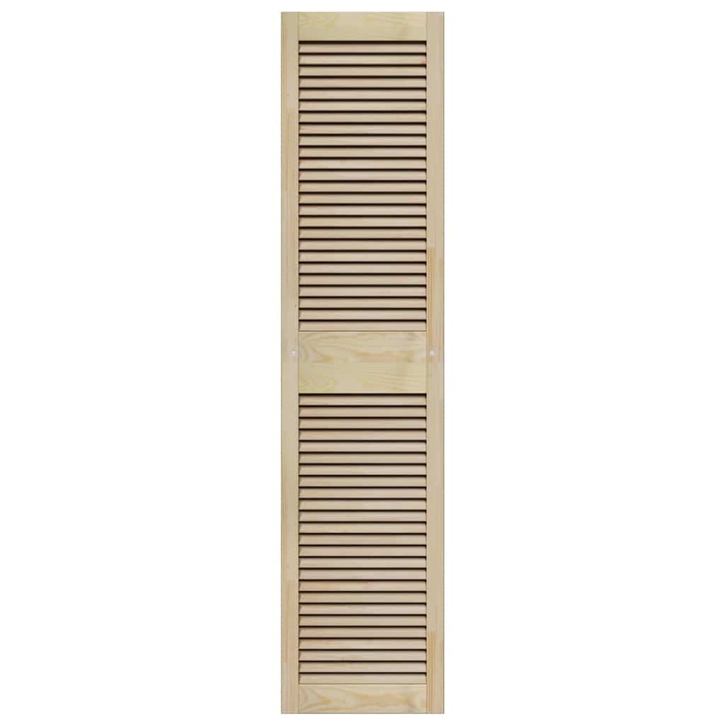 vidaXL Kastdeuren Grenenhout 2 Stuks Bruin - 34% Korting