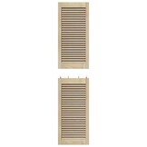 vidaXL Kastdeuren Grenenhout 2 Stuks Bruin - 34% Korting