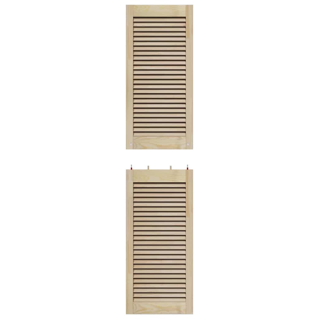 vidaXL Kastdeuren Grenenhout 2 Stuks Bruin - 34% Korting