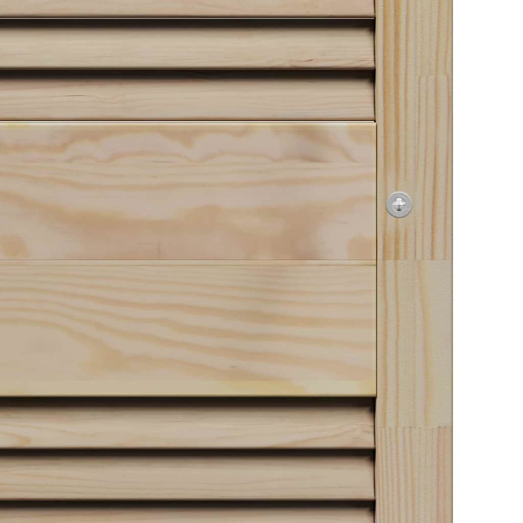 vidaXL Kastdeuren Grenenhout 2 Stuks Bruin - 34% Korting