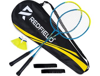 Complete Badmintonset 2 Pers. met 2 Rackets & Tas - 28% Korting!