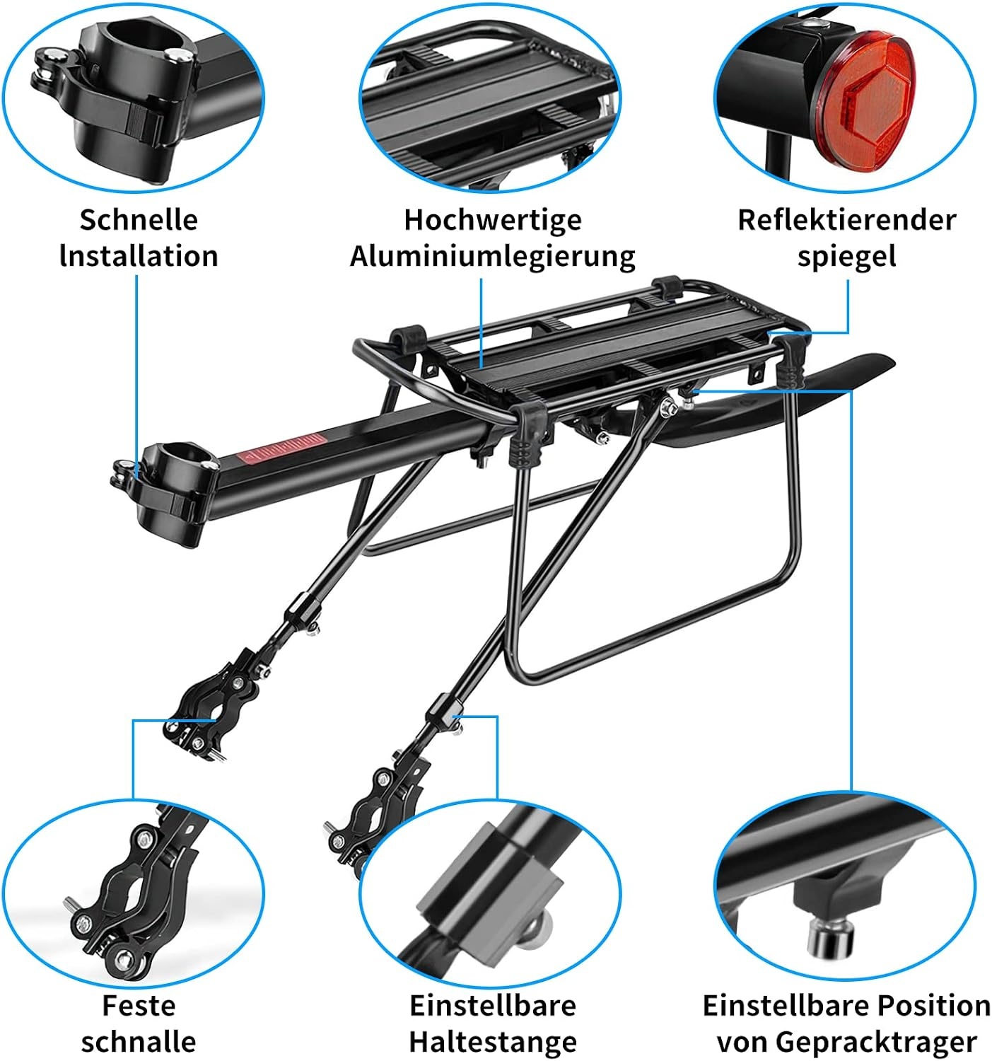 Universele Fietsbagagedrager 24-29" Aluminium, 33% Korting