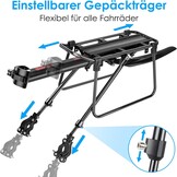 Universele Fietsbagagedrager 24-29" Aluminium, 33% Korting
