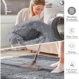 Hoogpolig Tapijt Grijs 240x340 cm - 34% Korting!