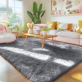 Hoogpolig Tapijt Grijs 240x340 cm - 34% Korting!
