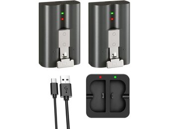 Dubbele Ring Accu 6800mAh & Lader: Altijd Stroom!