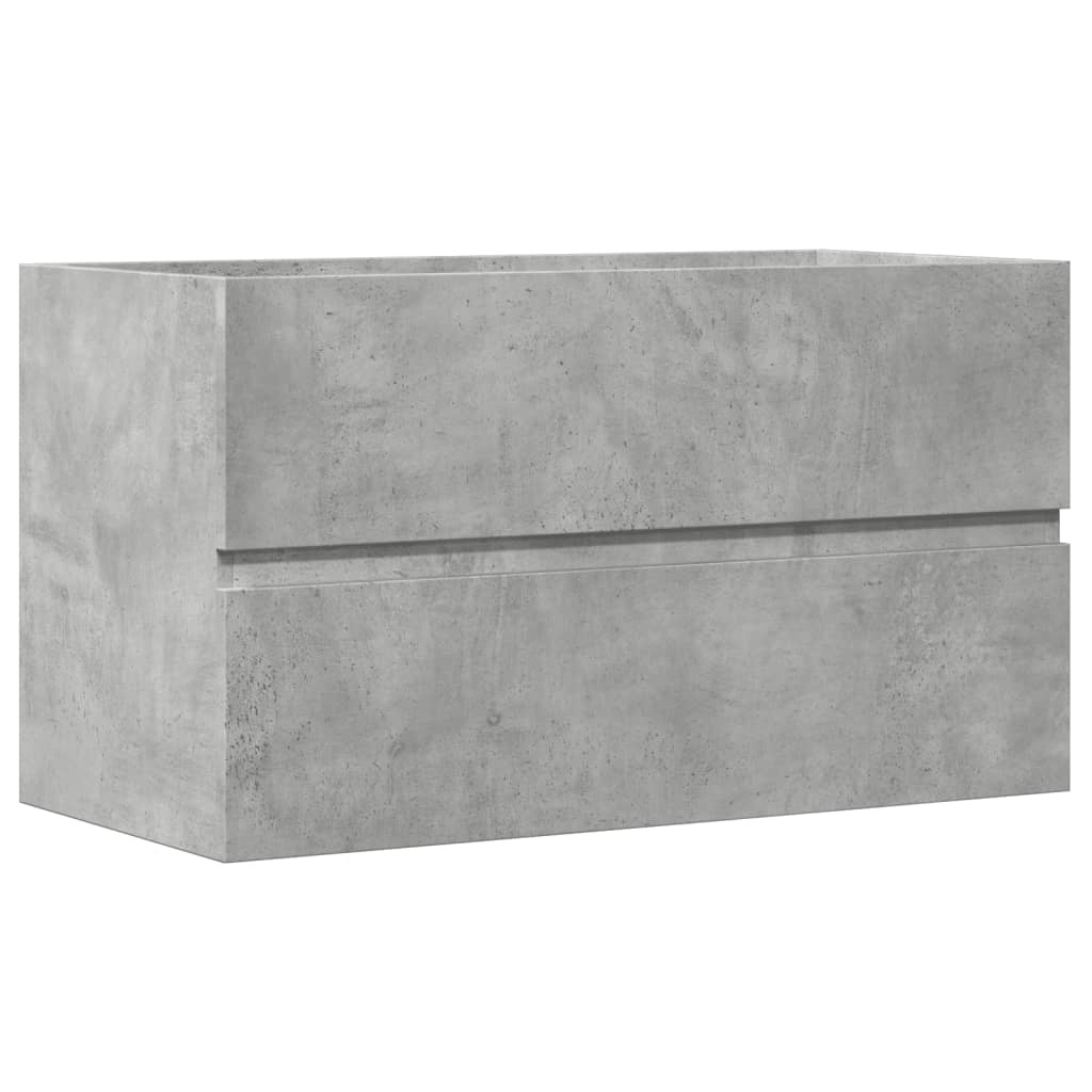 Wastafelkast Betongrijs 90x38,5x45 cm - 53% Korting