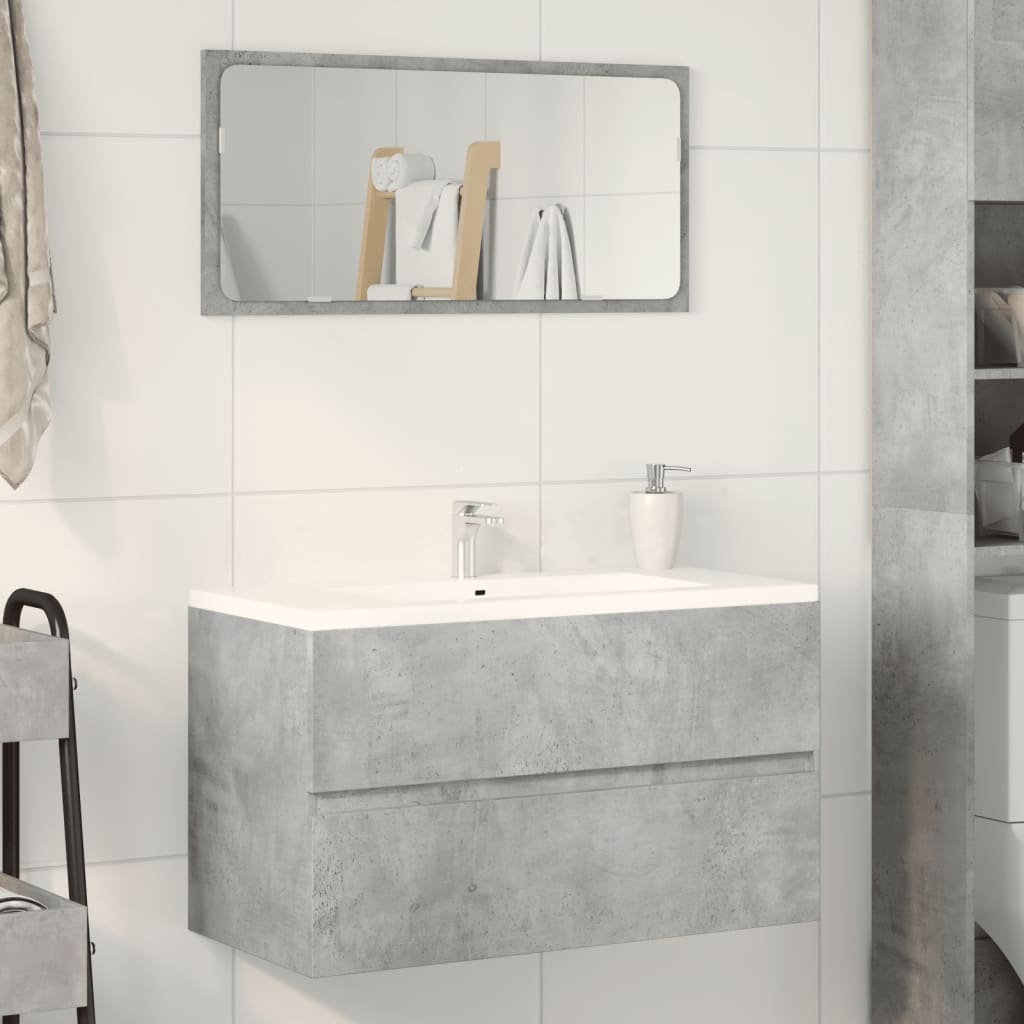 Wastafelkast Betongrijs 90x38,5x45 cm - 53% Korting