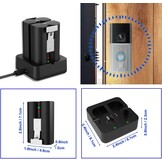 Dubbele Ring Accu 6800mAh & Lader: Altijd Stroom!