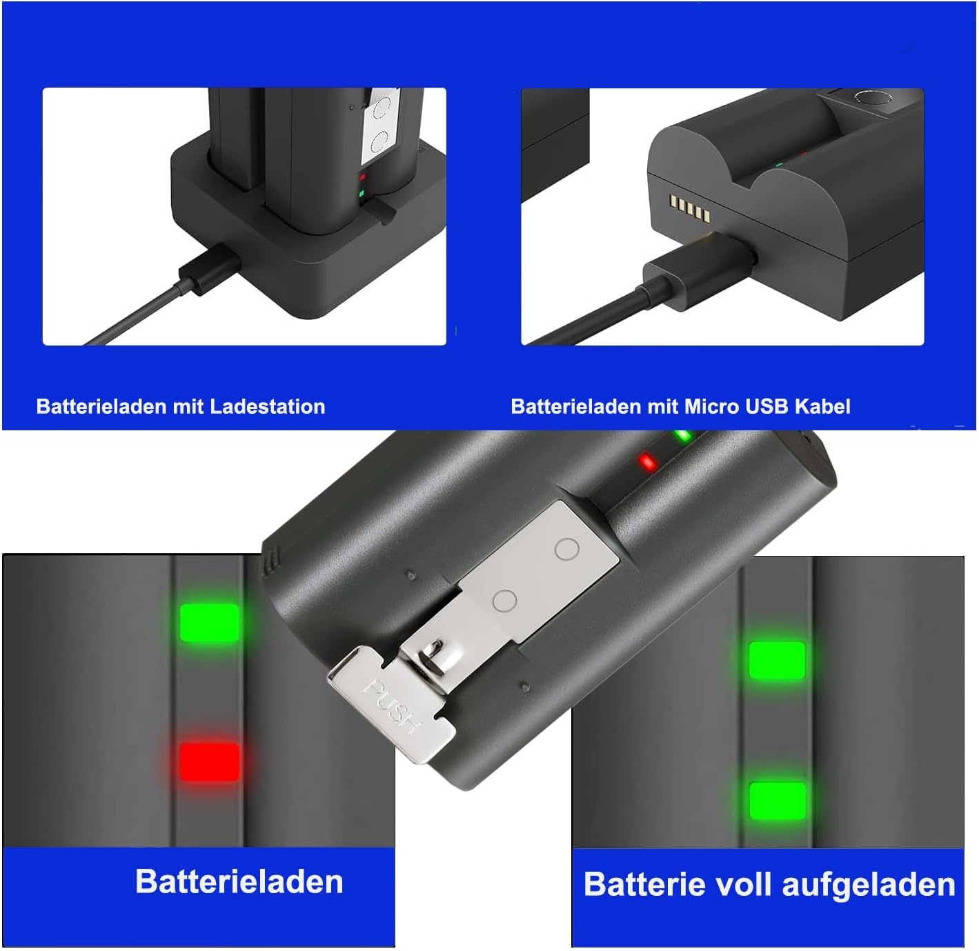 Dubbele Ring Accu 6800mAh & Lader: Altijd Stroom!