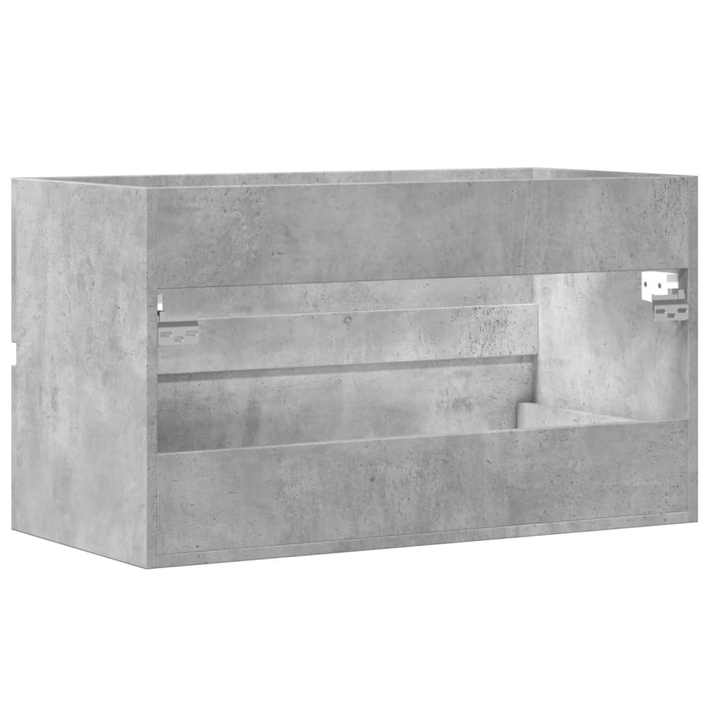 Wastafelkast Betongrijs 90x38,5x45 cm - 53% Korting