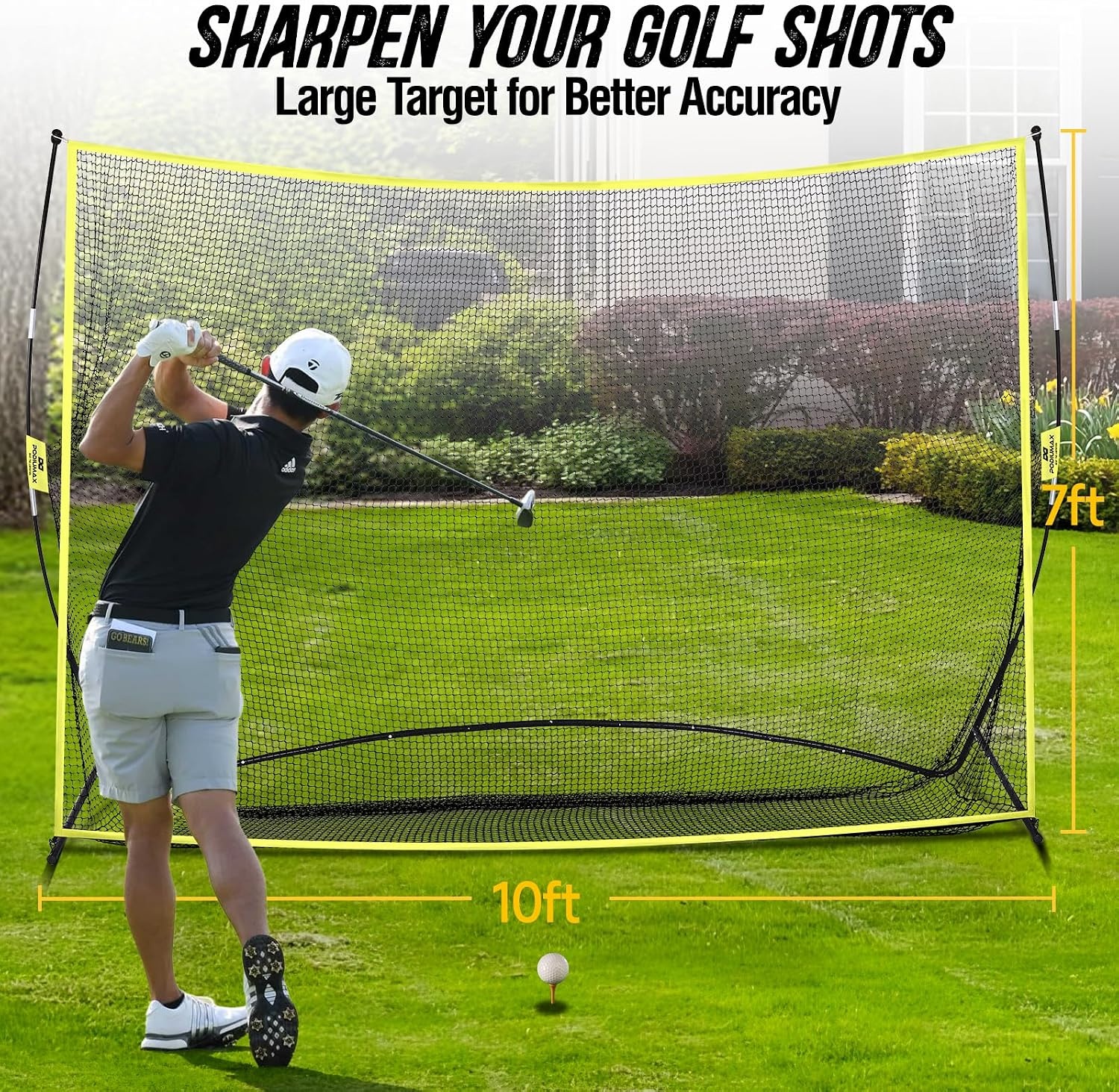 Golf Trainingsnet 3x2.1m - Ook voor Voetbal/Honkbal - 29% Korting!