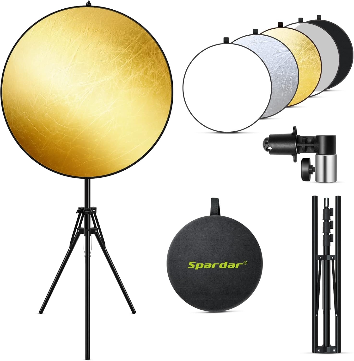 Fotografie Reflector Kit 5-in-1 met Statief - 34% Korting