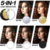 Fotografie Reflector Kit 5-in-1 met Statief - 34% Korting