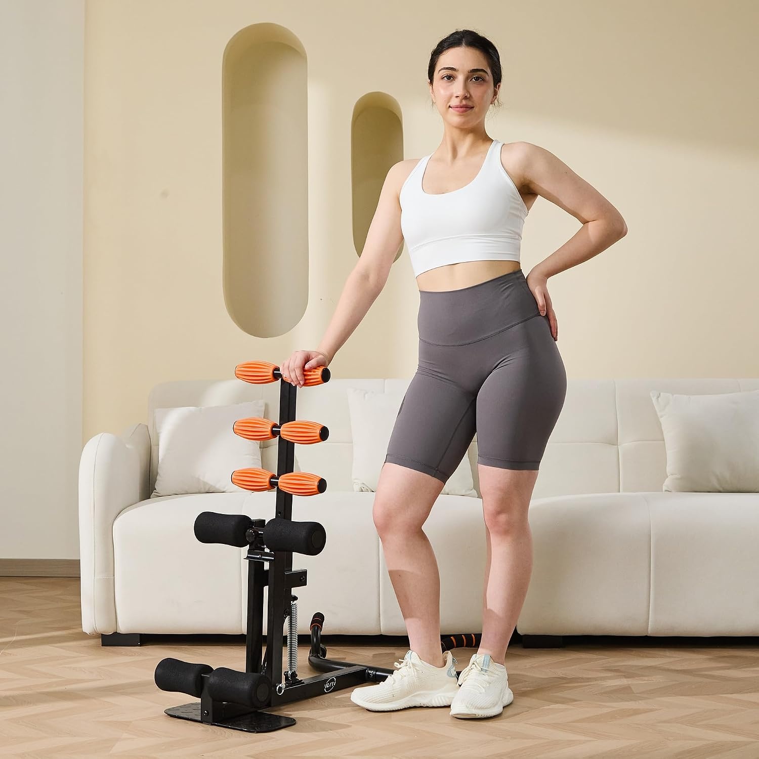 Verstelbare Squat Machine: Bilspieren & Core Training (29% Korting)