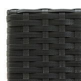 vidaXL Barkrukken 2 stuks, Poly Rattan Zwart - 35% Korting