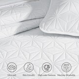 Sprei Wit 240x260cm Geometrisch (Incl. 2 Kussenslopen) - 33% Korting