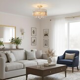 Kristallen Plafondlamp Goud - Ø 36,5 cm met 34% Korting