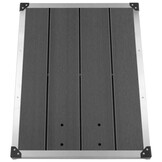 vidaXL Douchebak Roestvrij Staal Grijs 80x62 cm - 34% Korting