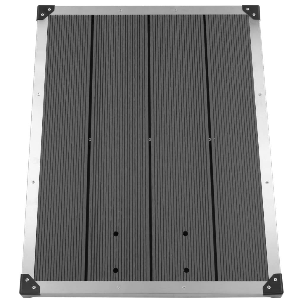 vidaXL Douchebak Roestvrij Staal Grijs 80x62 cm - 34% Korting