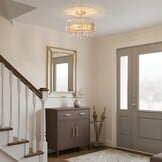 Kristallen Plafondlamp Goud - Ø 36,5 cm met 34% Korting