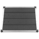 vidaXL Douchebak Roestvrij Staal Grijs 80x62 cm - 34% Korting