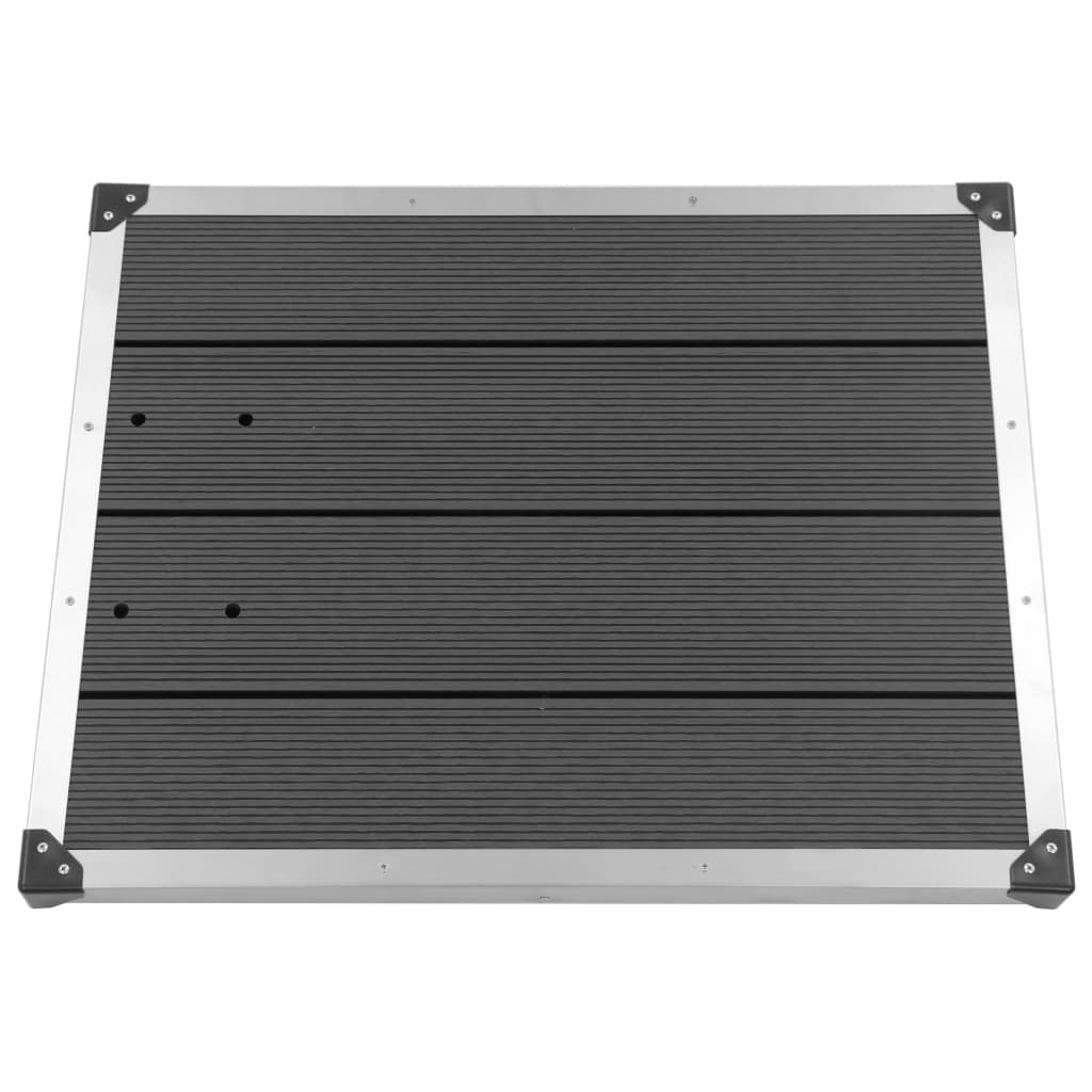vidaXL Douchebak Roestvrij Staal Grijs 80x62 cm - 34% Korting