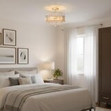 Kristallen Plafondlamp Goud - Ø 36,5 cm met 34% Korting